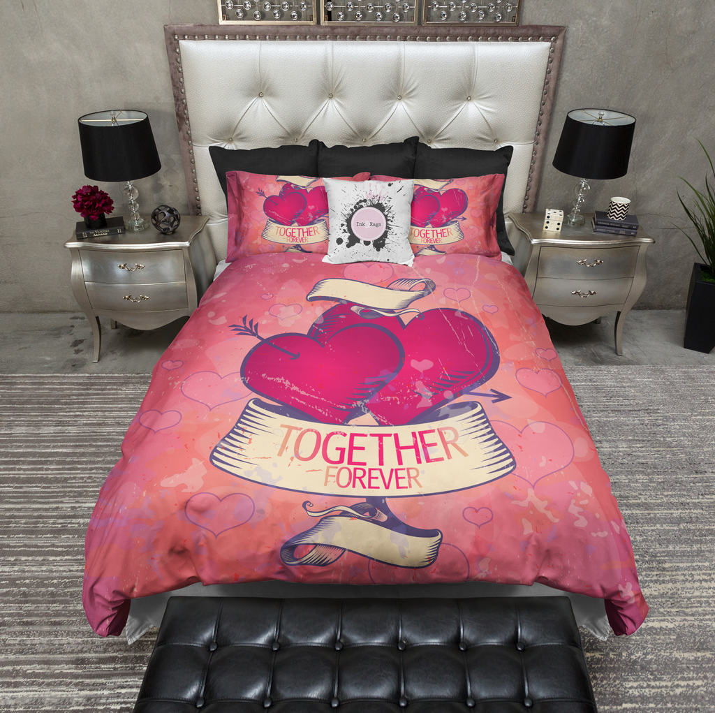 Together Forever Love Heart Bedding Collection