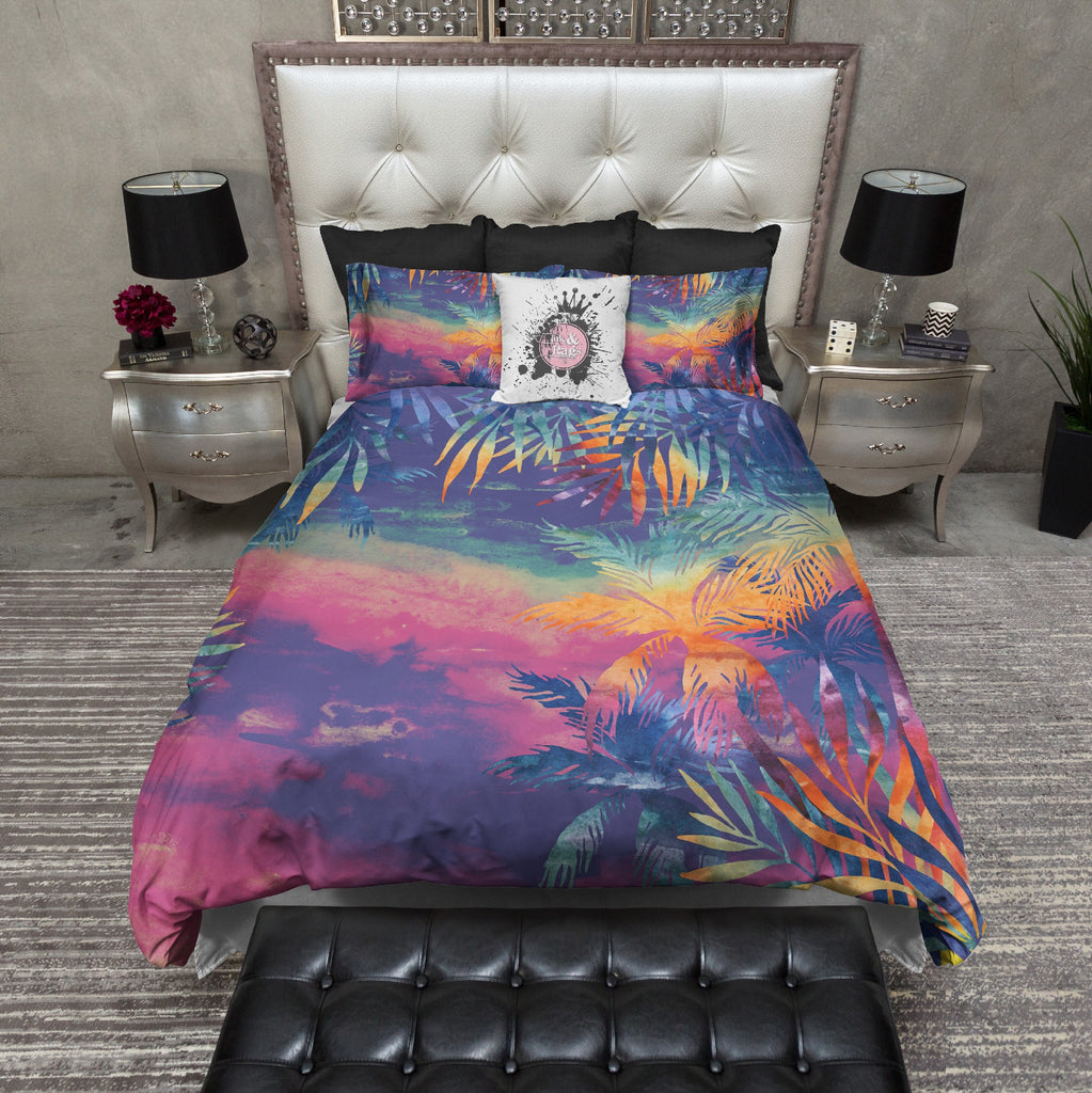 Abstract Tropical Sunset Bedding Collection