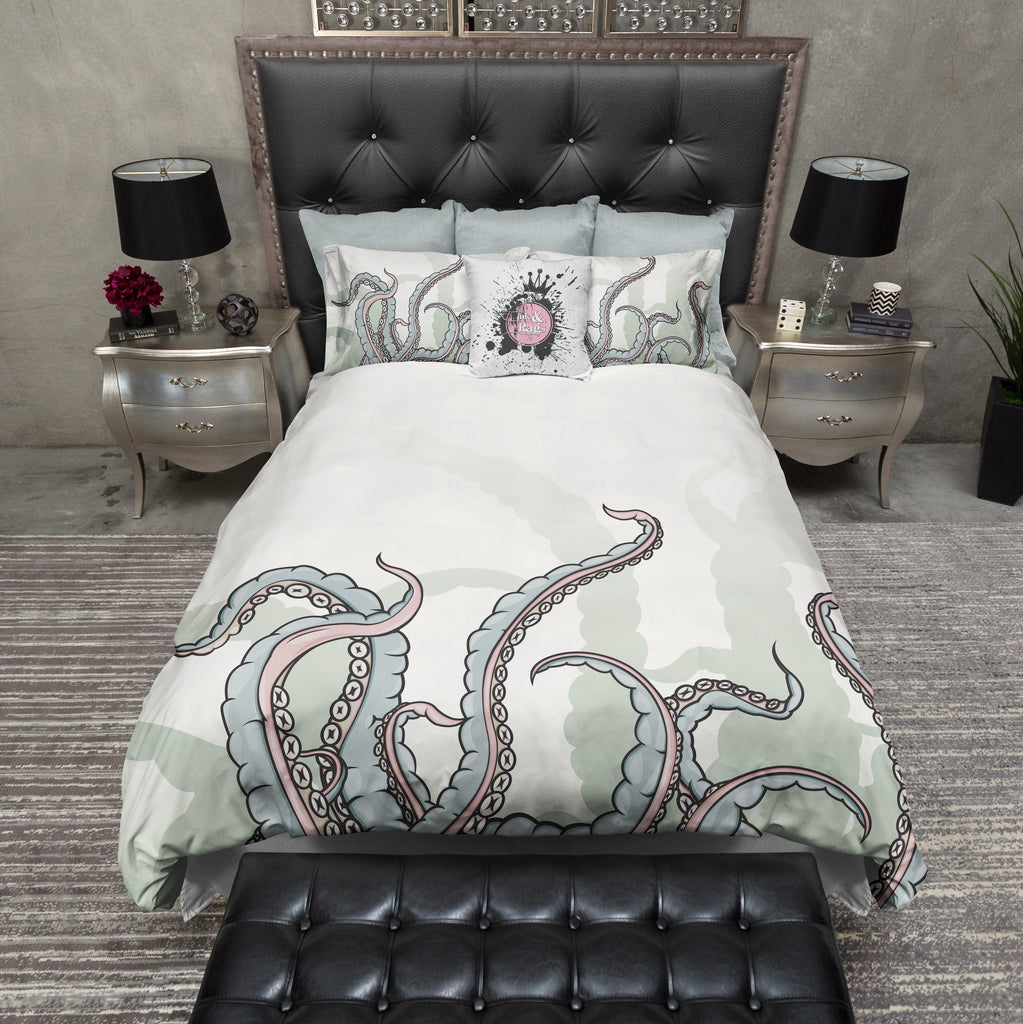 Watercolor Tentacle Octopus Bedding Collection