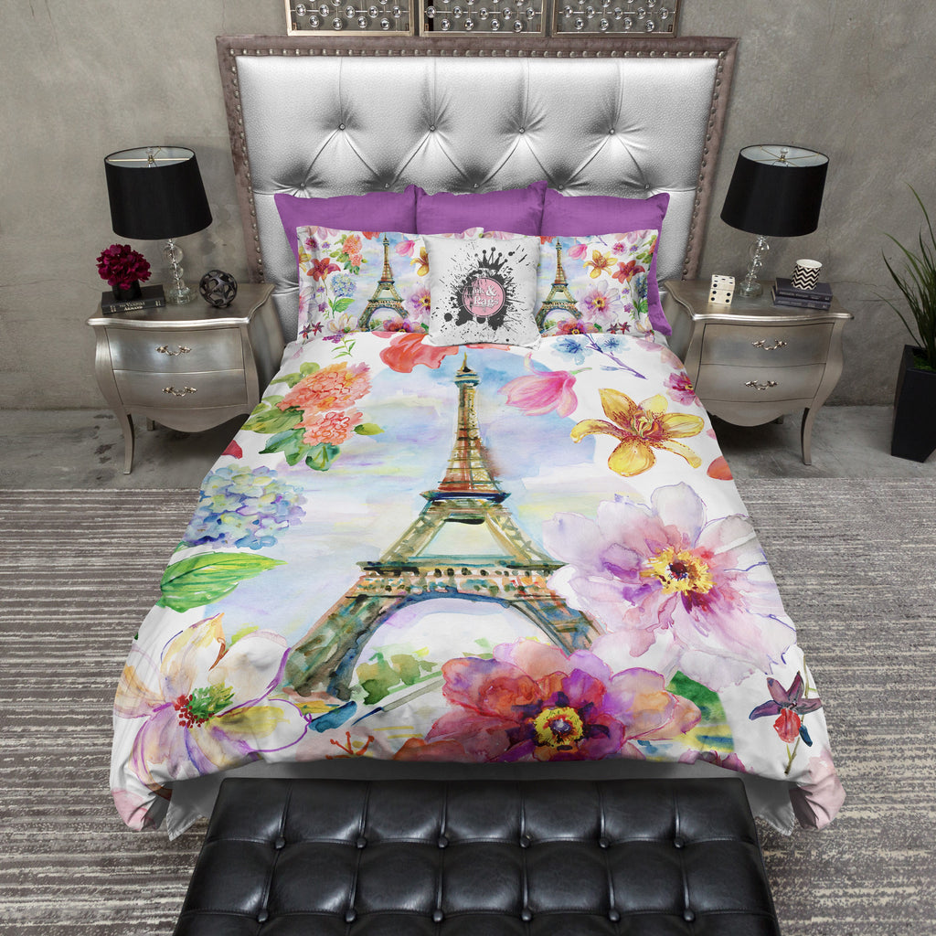 Paris in Spring Eiffel Tower Bedding Collection