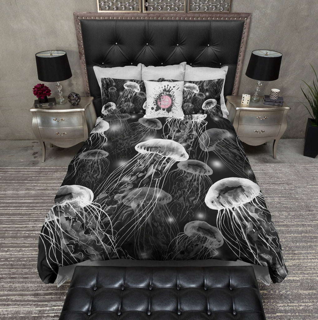 Black and White Jellyfish Bedding Collection