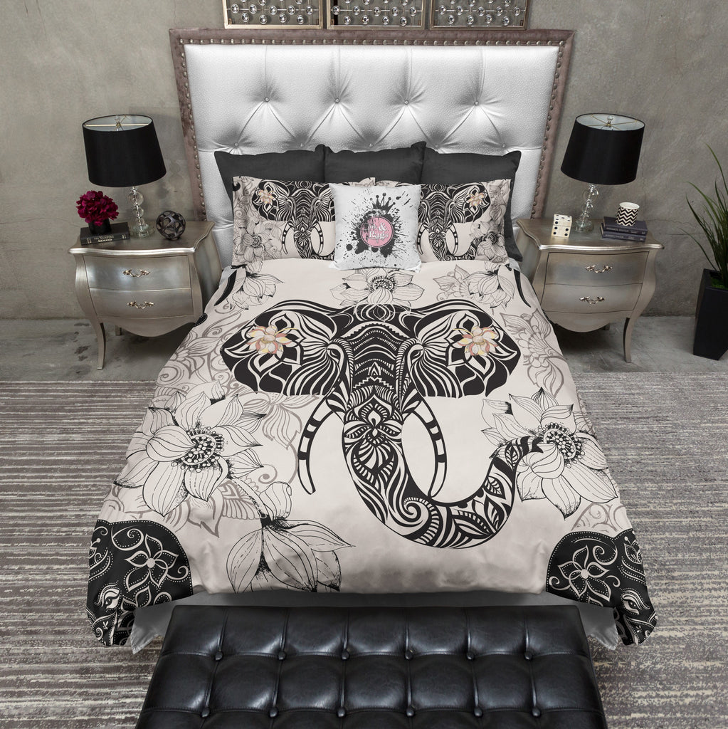 Tribal Elephant and Flower Bedding Collection