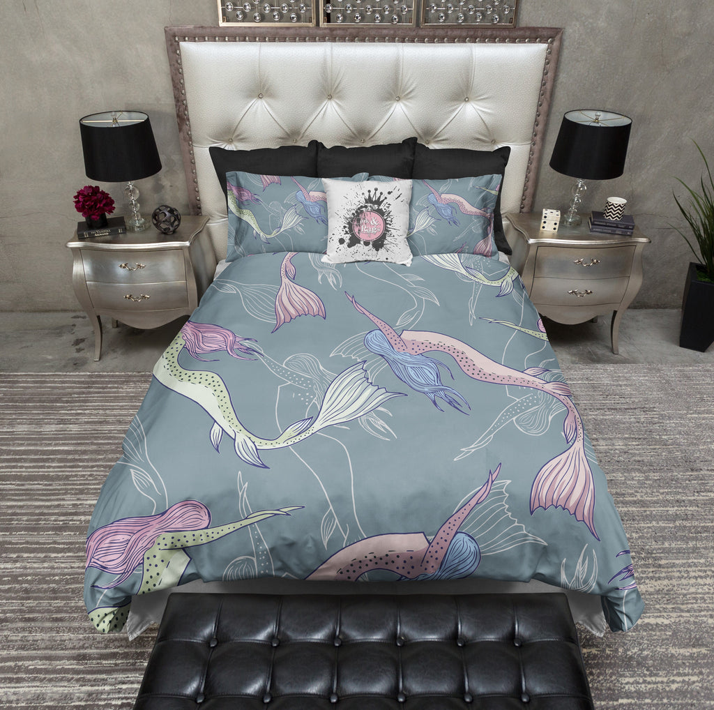 Swimming Mermaid Pastel Bedding Collection