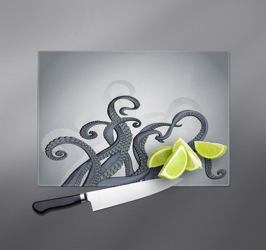 Slate Blue Octopus Tentacle Cutting Boards