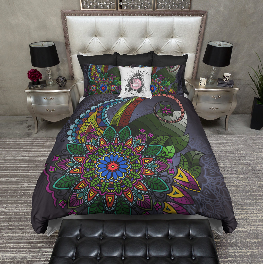Bohemian Flower Mandala Bedding Collection