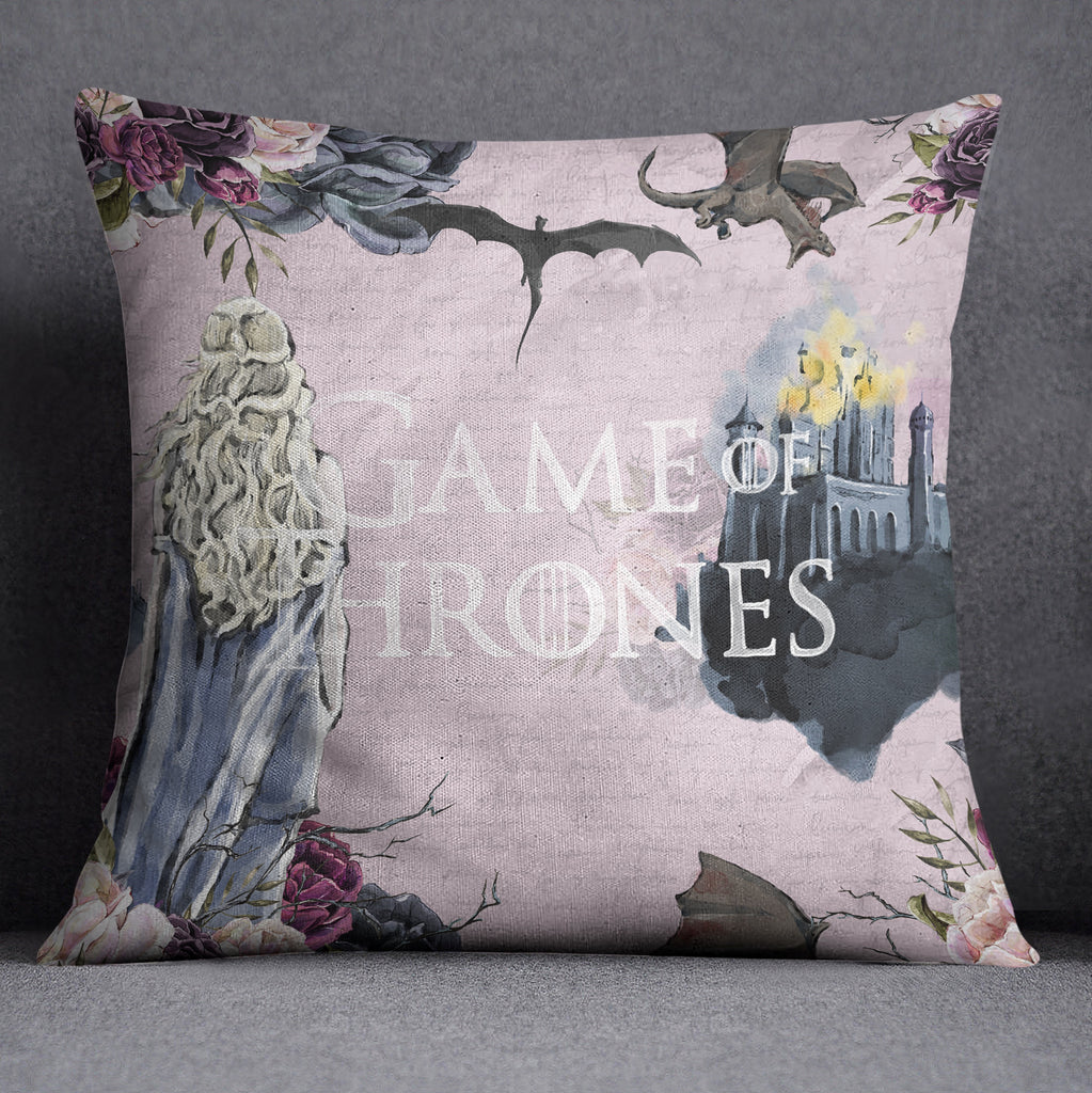 GOT Inspired Castle Decorative Throw and Pillow Cover Set