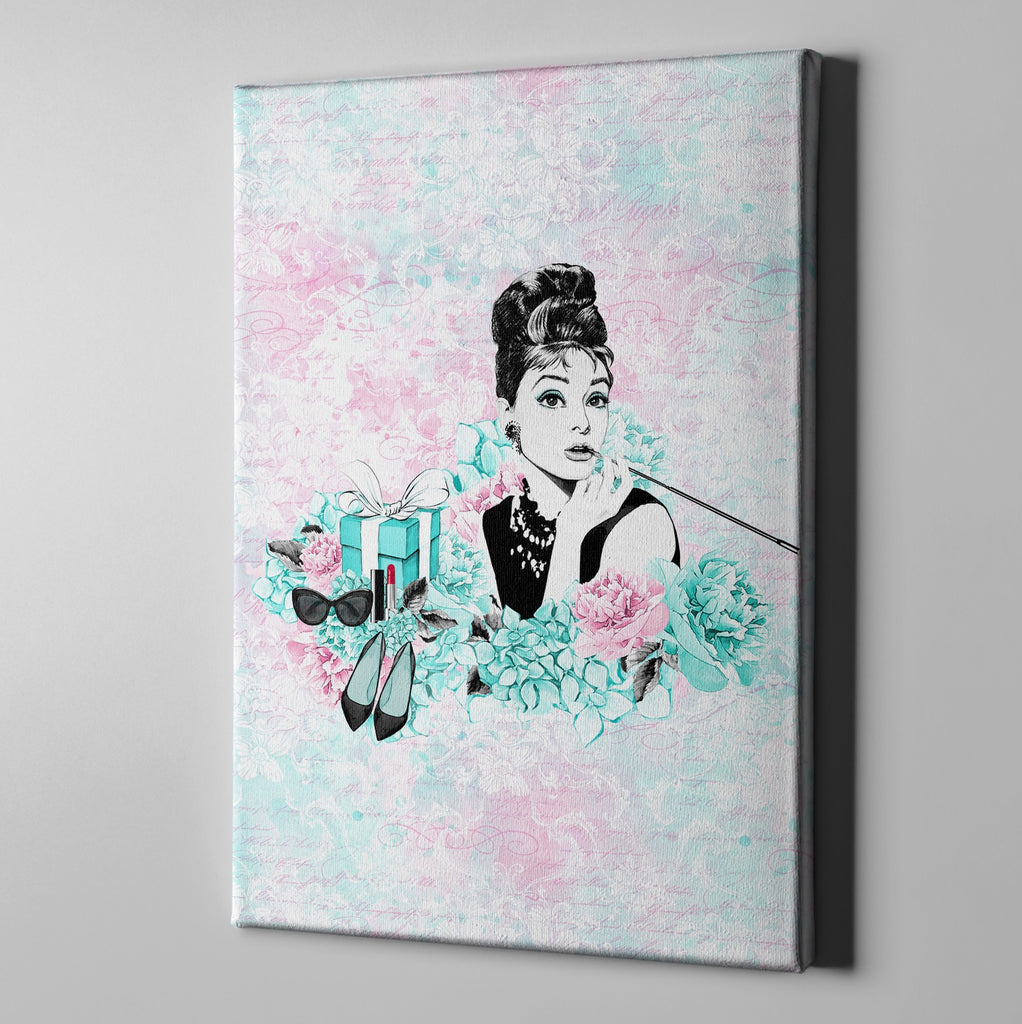 Breakfast at Tiffany Beauty and Fashion Gallery Wrapped Canvas