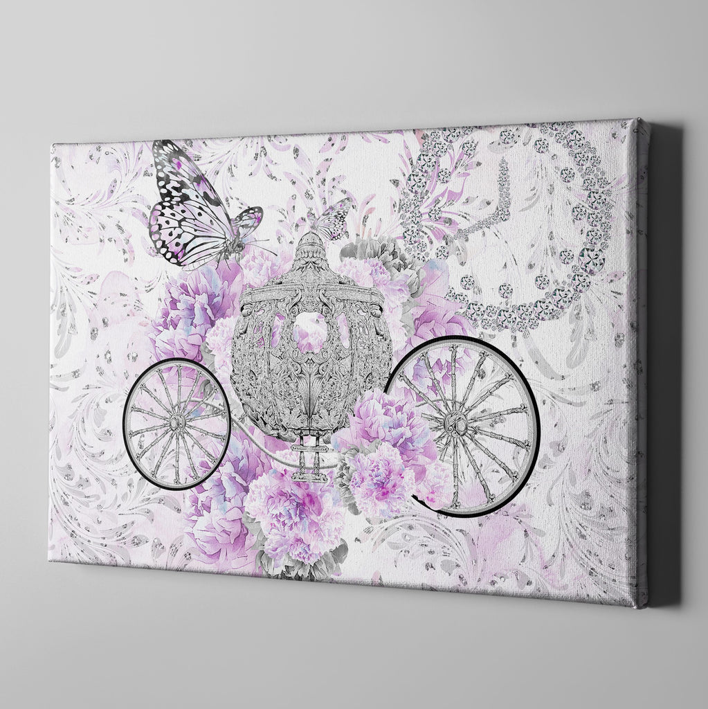 Cinderella Butterfly Fashion Gallery Wrapped Canvas