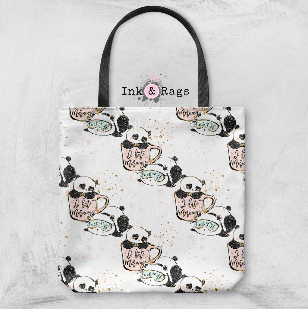 ADULT Not a Morning Panda Casual Tote