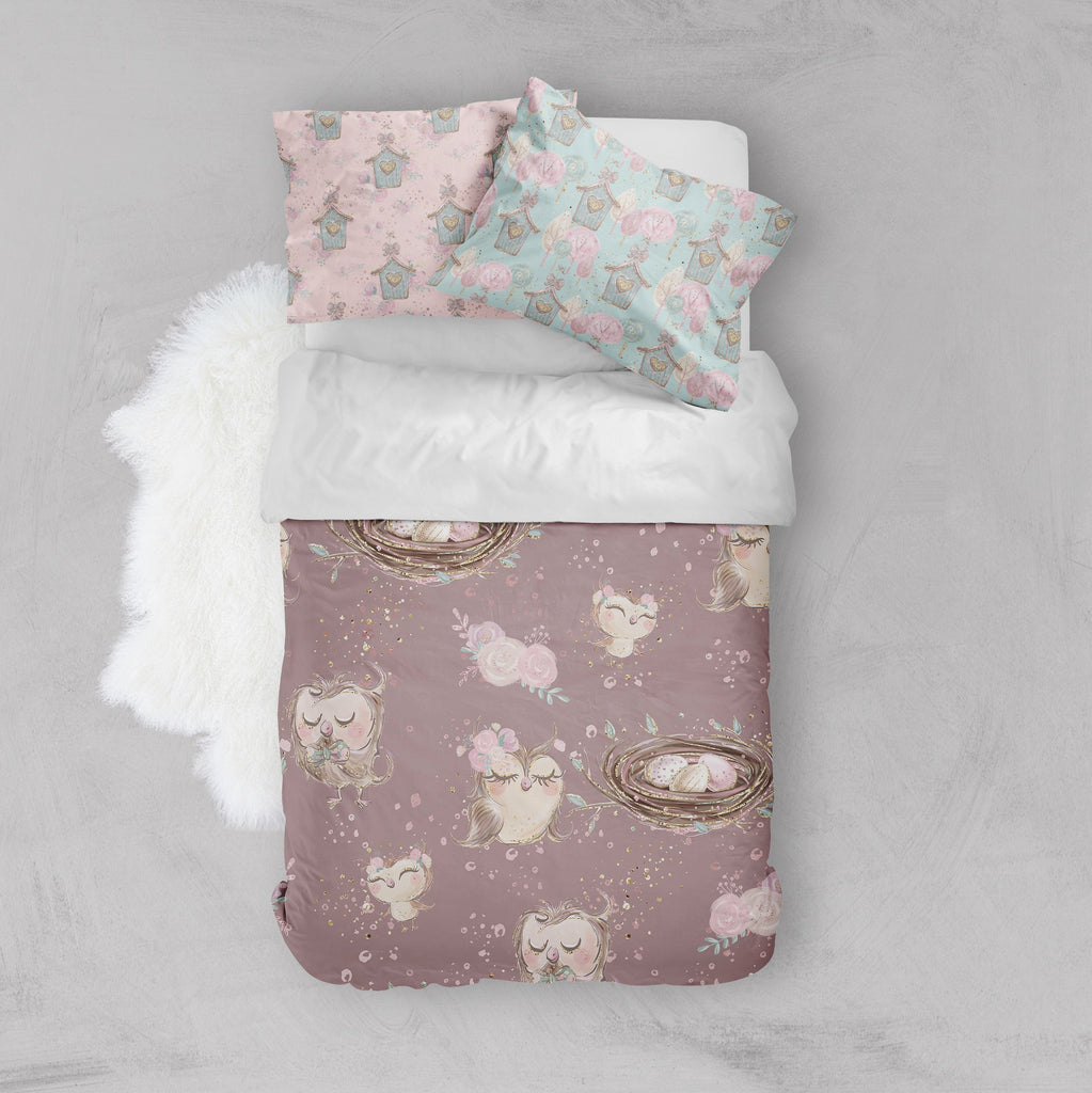 Sweet Owls Crib and Toddler Bedding Collection