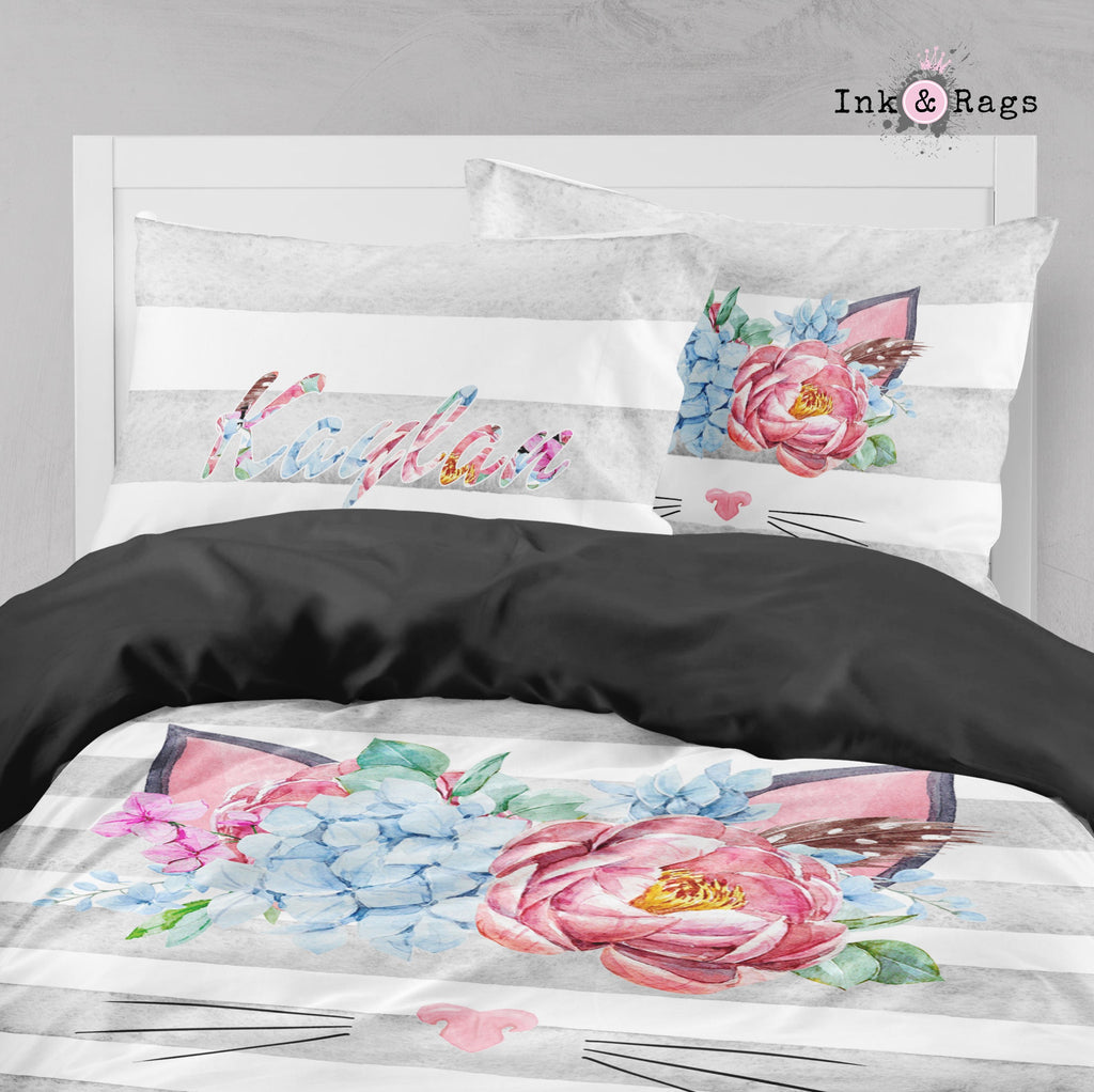 Whiskers and Roses Big Kids Bedding