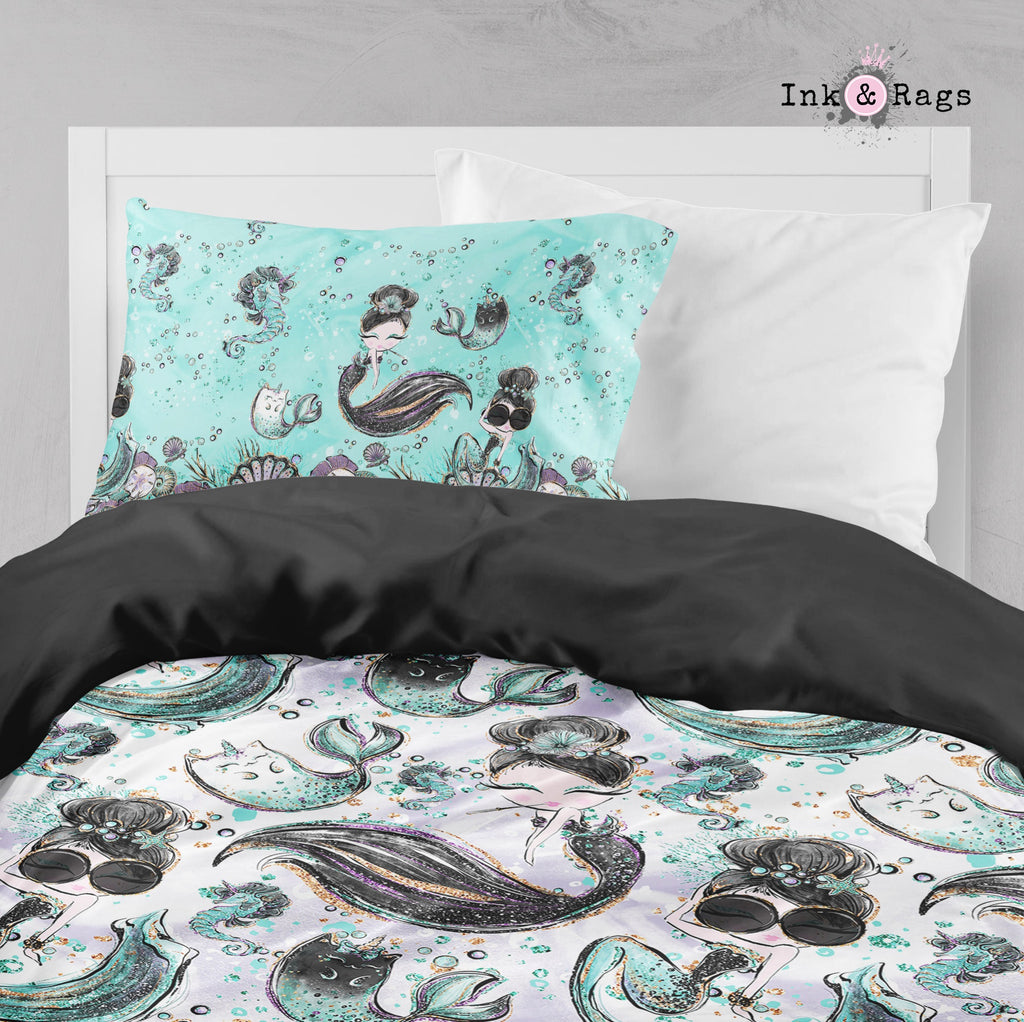 Breakfast At Tiffany Audrey Mermaid Caticorn Crib and Toddler Bedding Collection