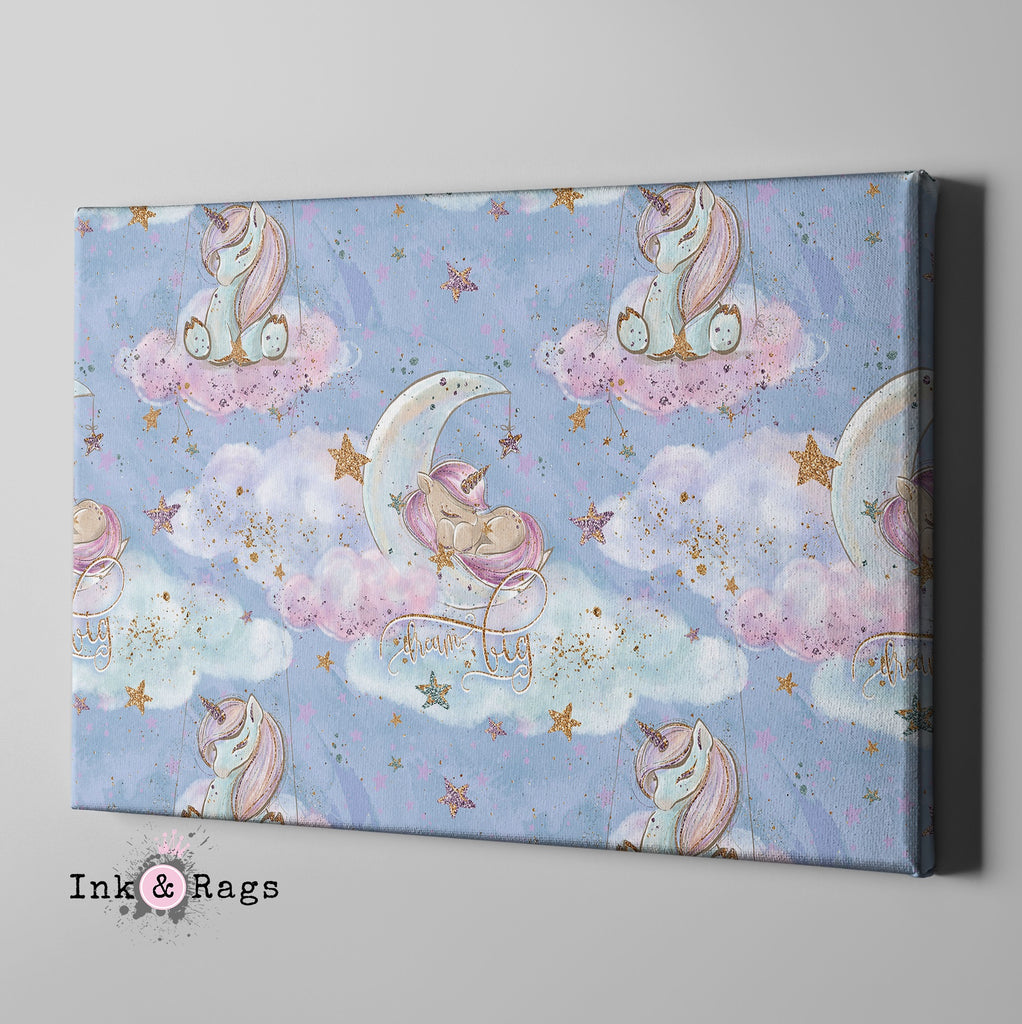 Baby Unicorn Dreams Gallery Wrapped Canvas