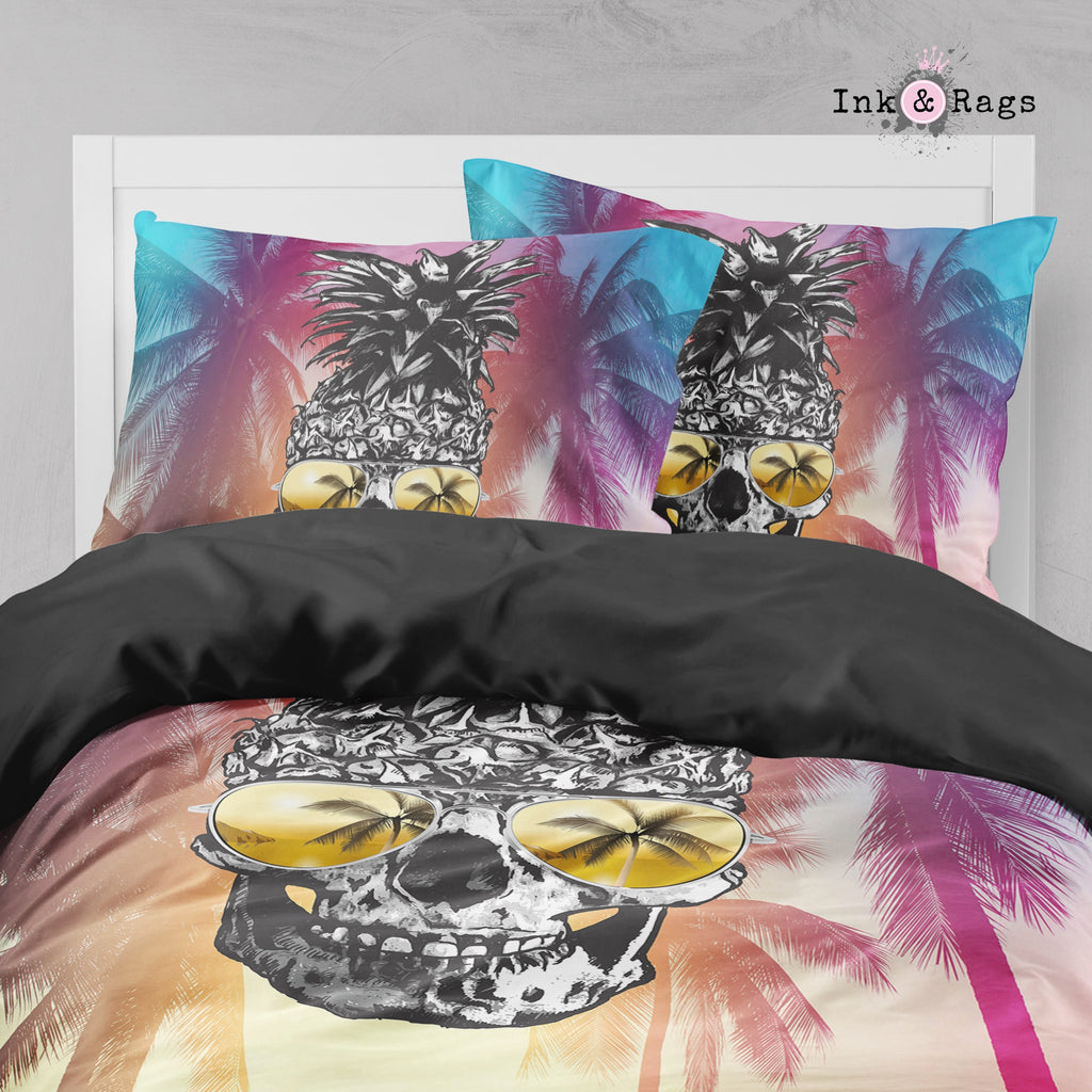 Pineapple Aviator Sunglasses with Sunset Palms Big Kids Bedding