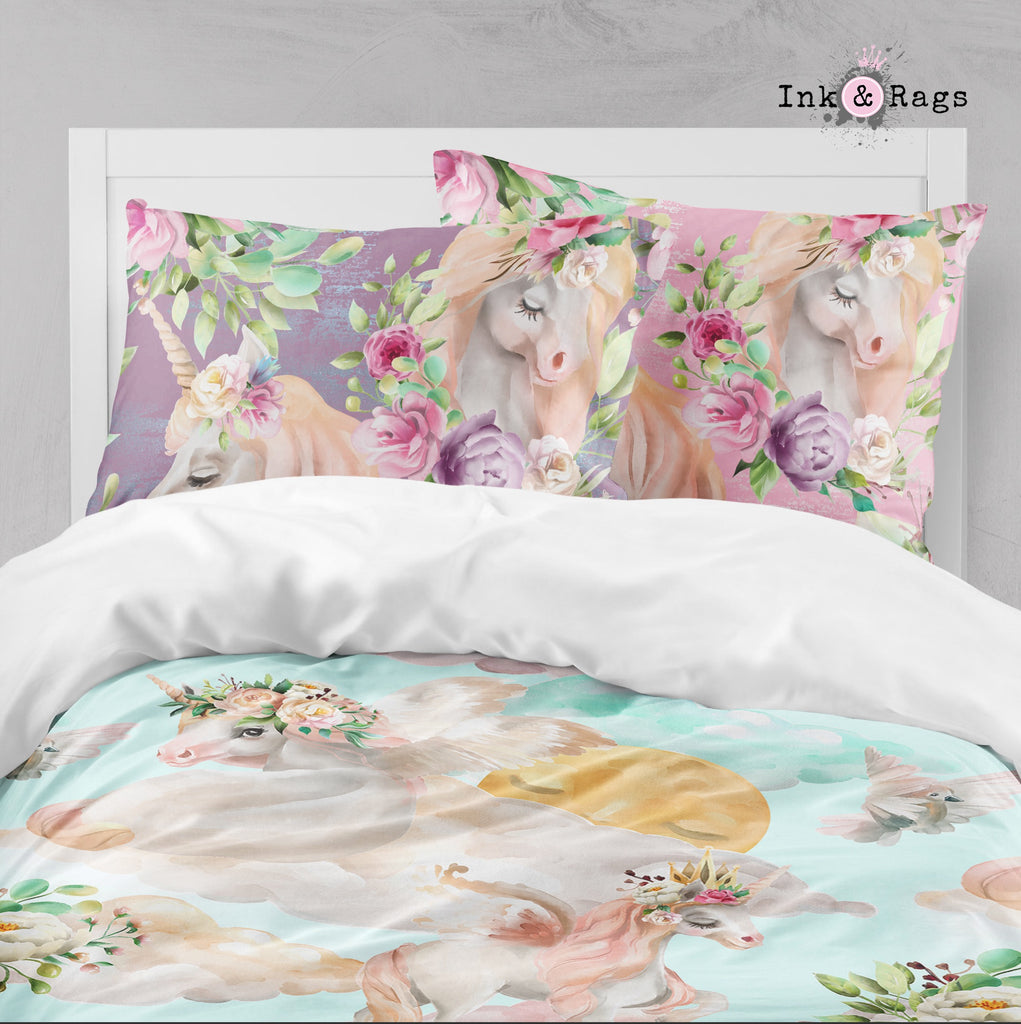 Over the Moon Unicorn Pegasus Dreams Crib and Toddler Bedding Collection