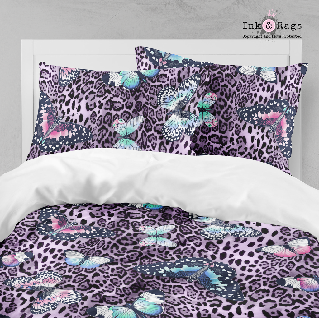Purple Leopard Butterfly Big Kids Bedding Collection