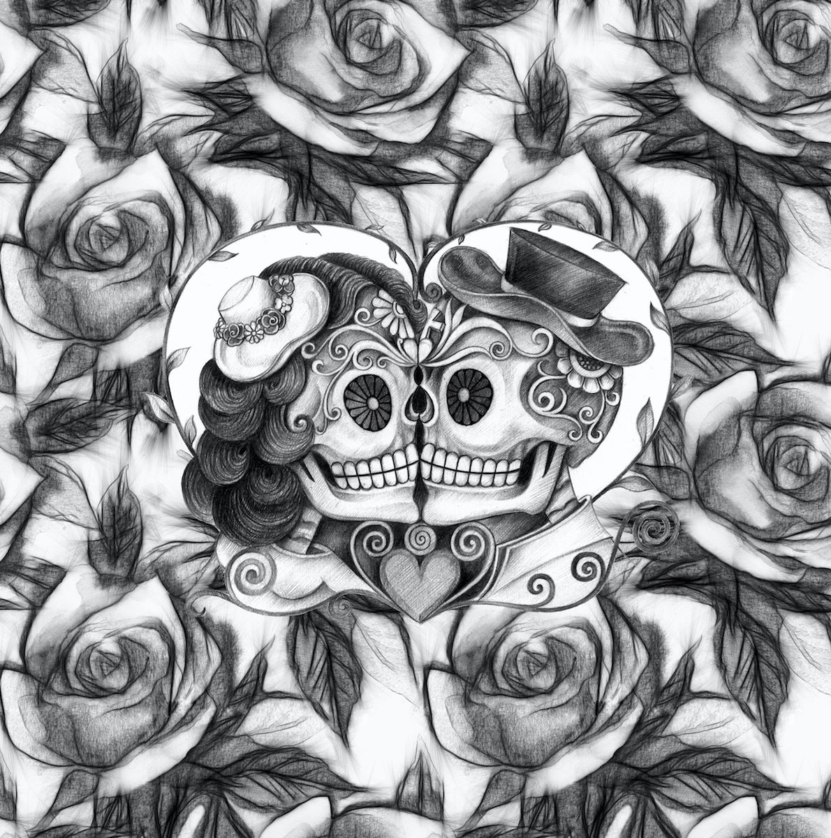 Skull & Sugar Skull – Ink and Rags