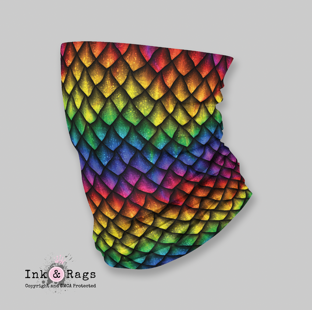 ADULT Mask Cover Up - Dragon Rainbow – Ink and Rags