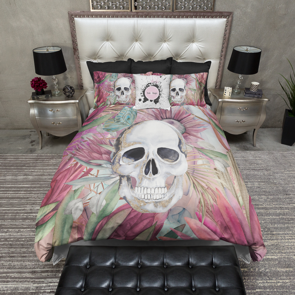 Sugarbush Butterfly Skull Bedding Collection