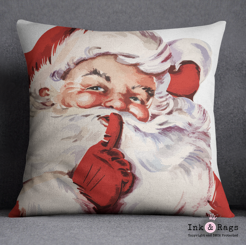 Secret Santa Holiday Pillow