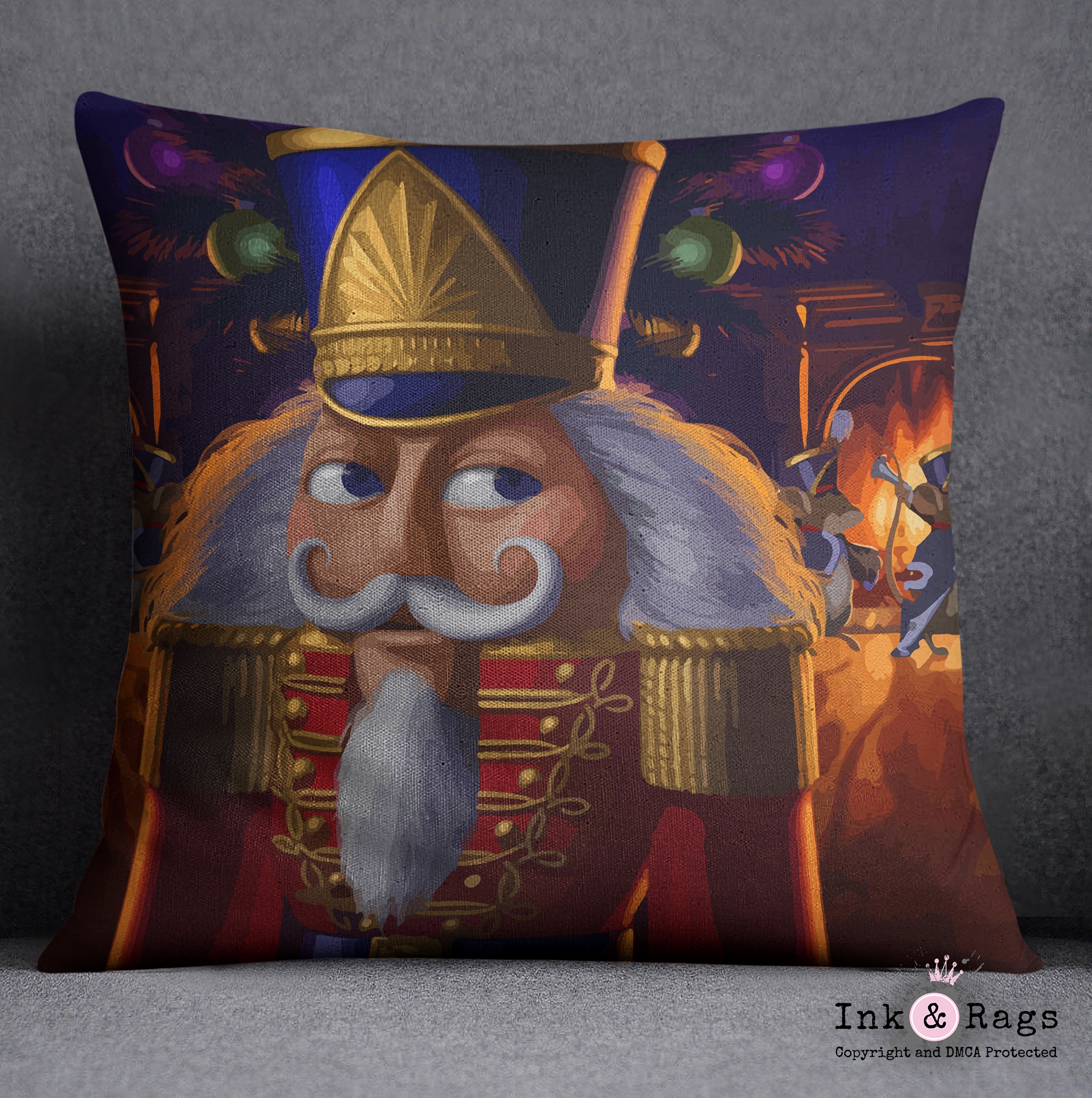Nutcracker sales pillow cover