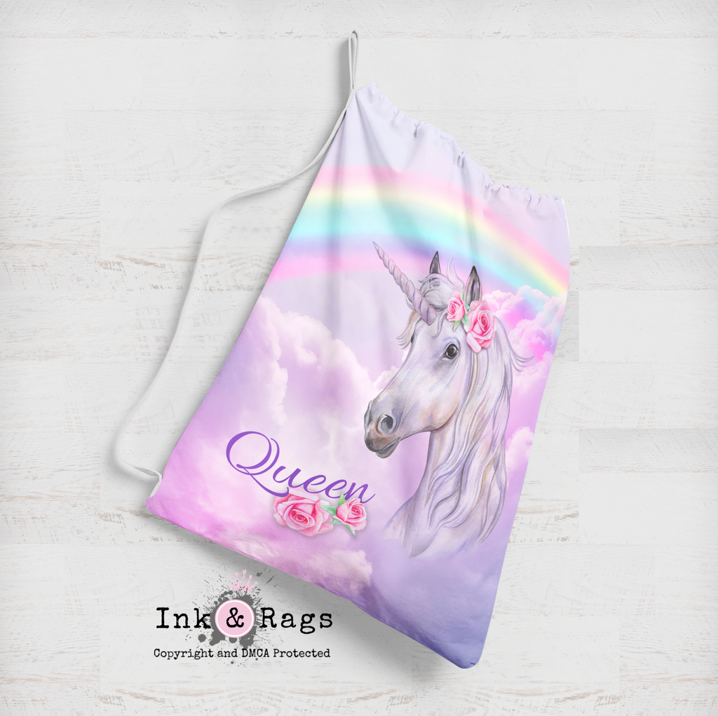 Rainbow Unicorn Personalized Sacks