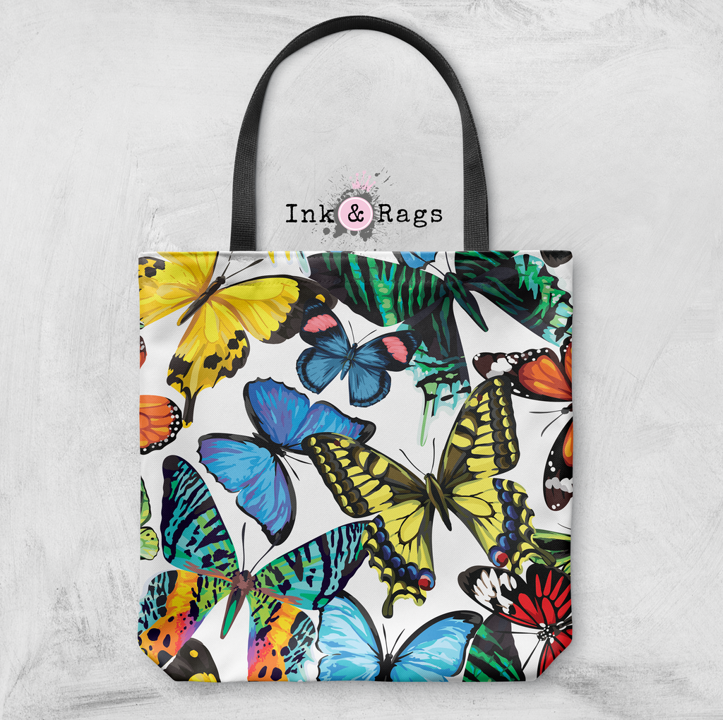 Technicolor Butterfly Casual Tote