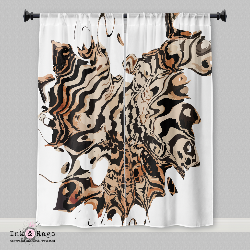 Abstract Tiger Curtains