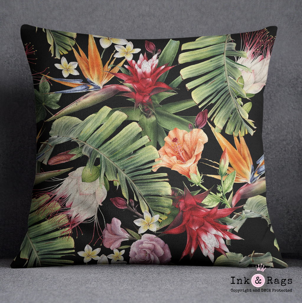 Tropical Paradise Decorative Throw and Pillow Cover Set