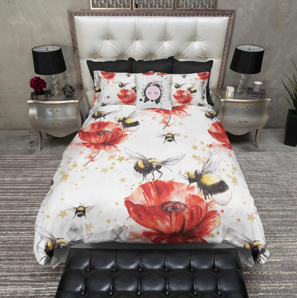 Sweet Bee Poppy Bedding Collection