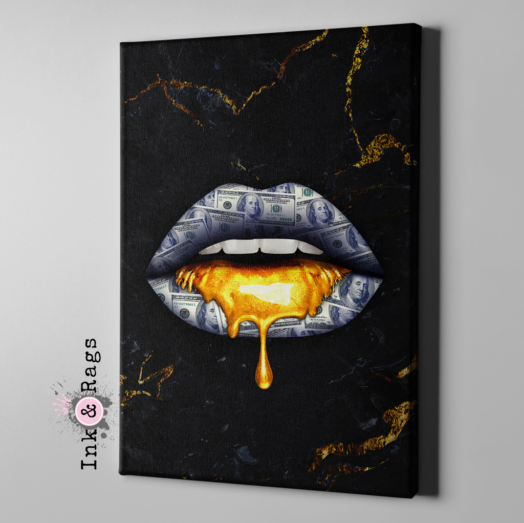 Money Talks Gallery Wrapped Canvas