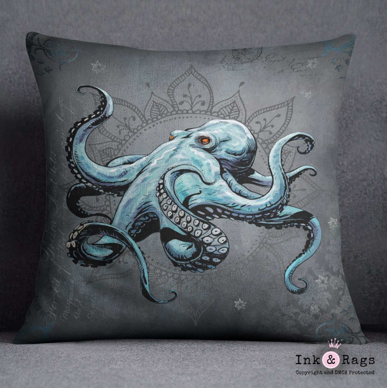 Octopus top shaped pillow