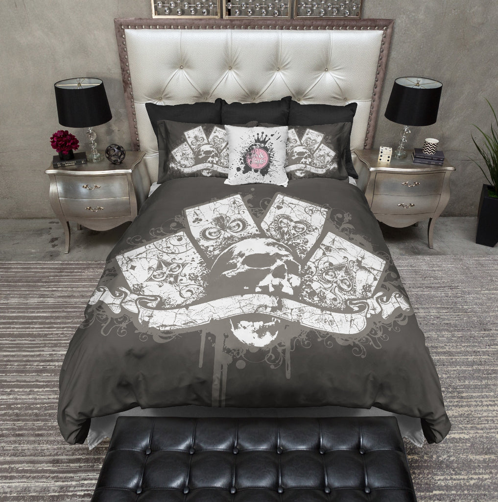 Skull and Aces Poker Bedding Collection