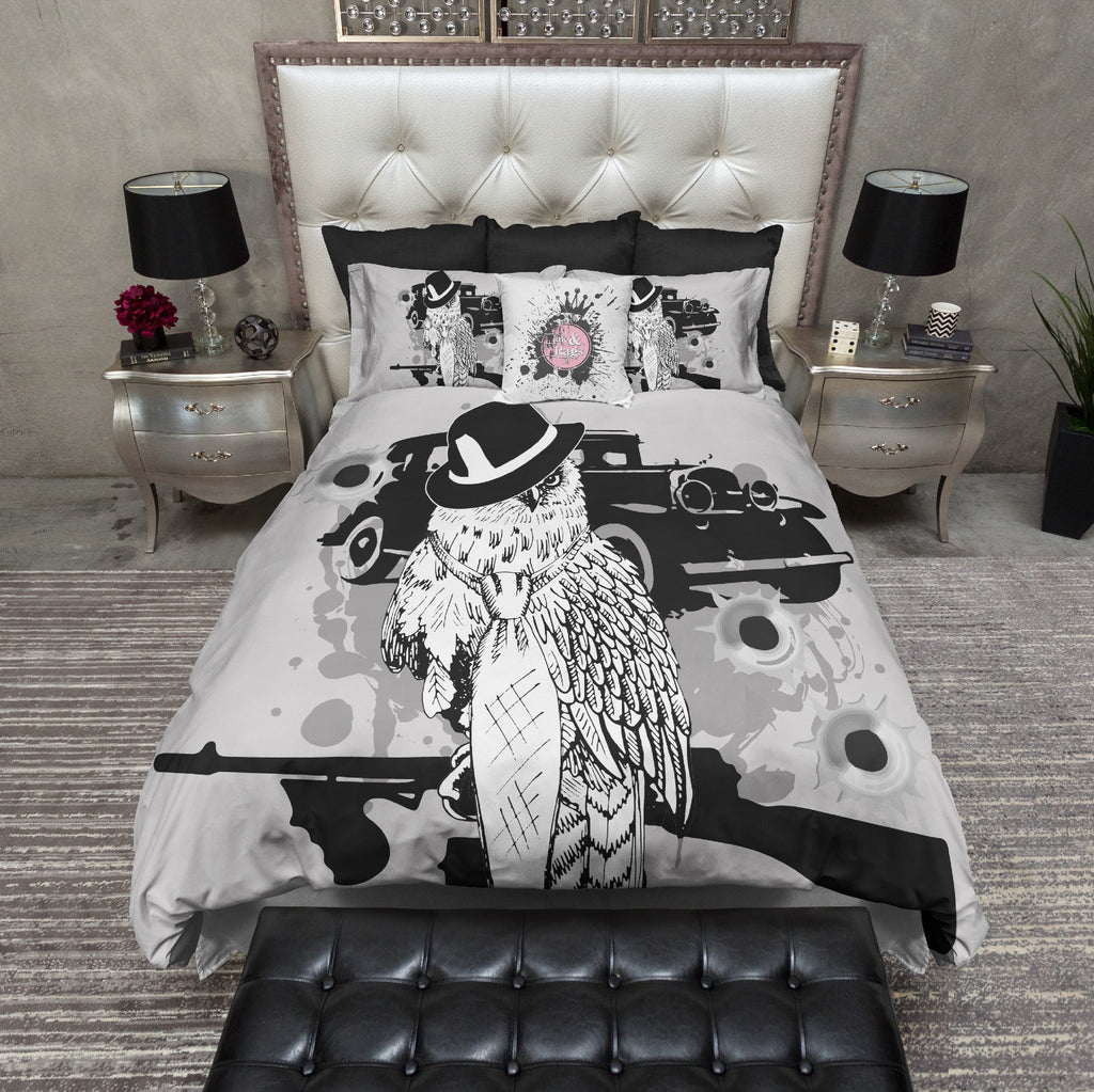 Gangster Owl Bedding Collection