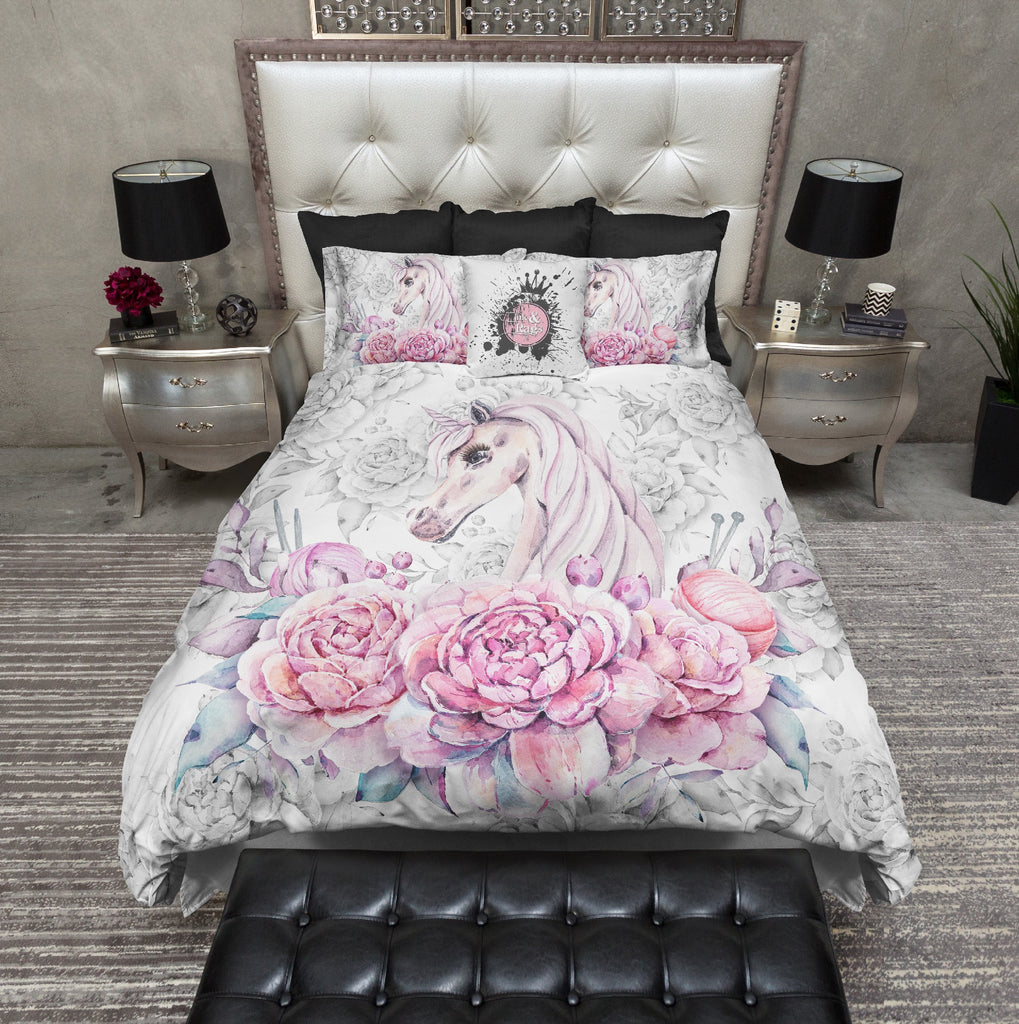 Sweetheart Unicorn Rose Bedding Collection