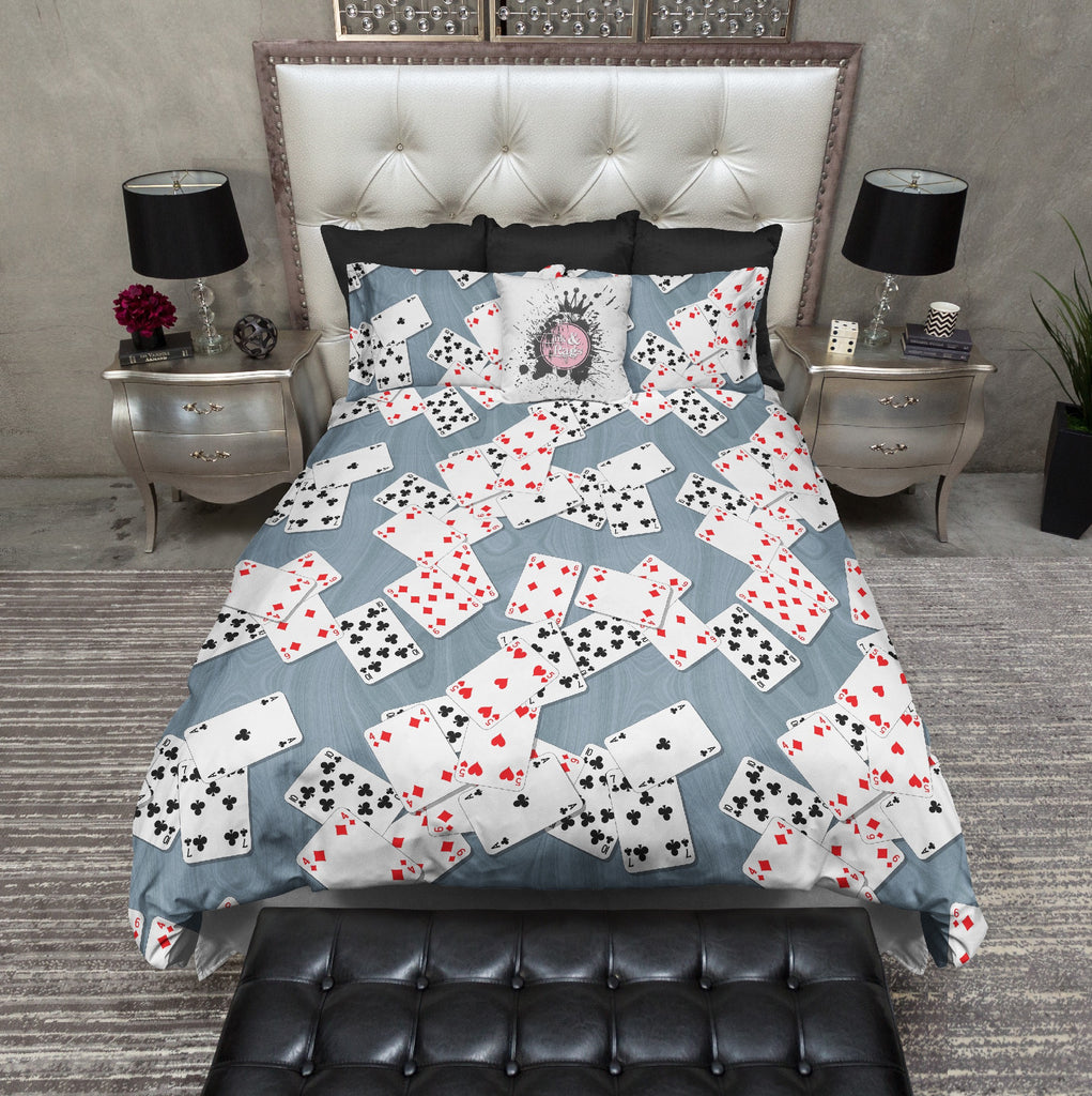 Playing Cards Poker Gambling Theme Bedding Collection