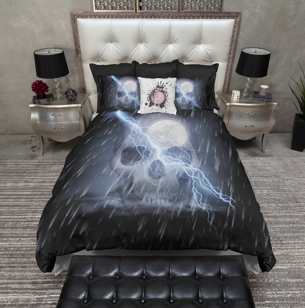 Winter Storm Skull Bedding Collection