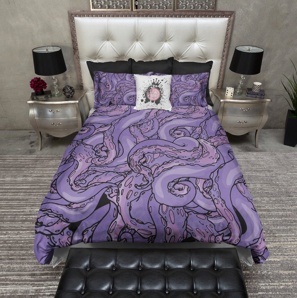 Purple Octopus Tentacles Bedding Collection