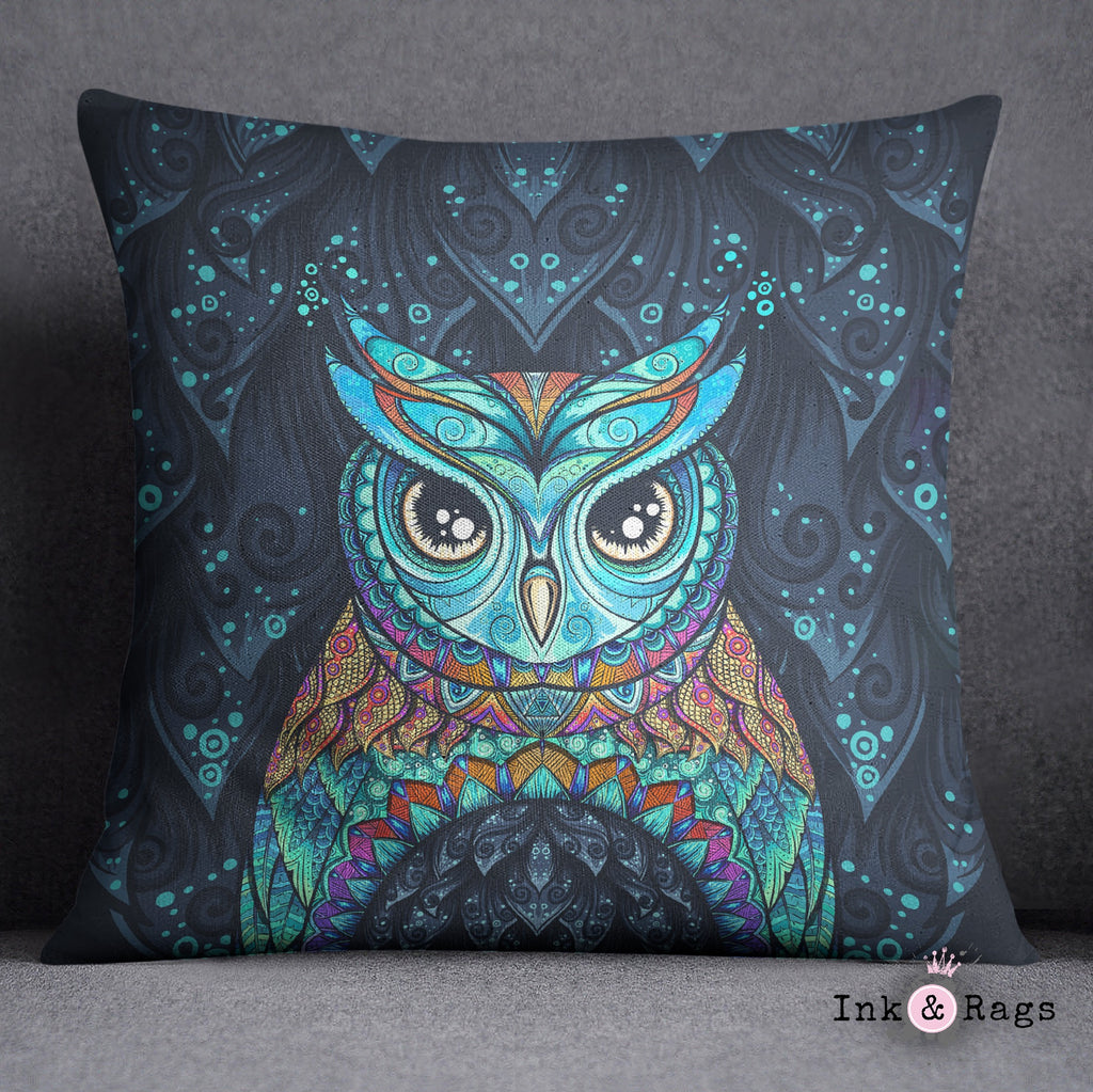 Gypsy Owl Throw Pillow