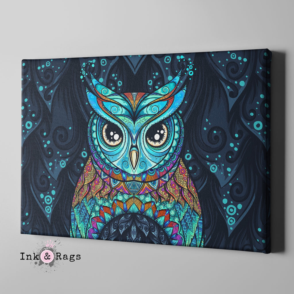 Gypsy Owl Gallery Wrapped Canvas