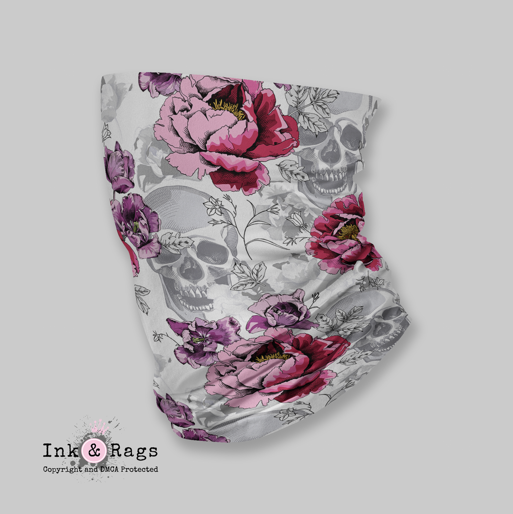 ADULT Mask Cover Up - Pastel Skull