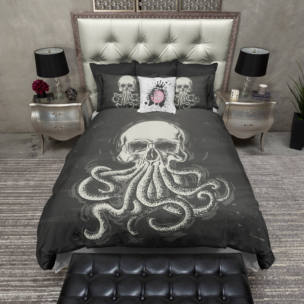 Octo Skull CREAM Bedding Collection
