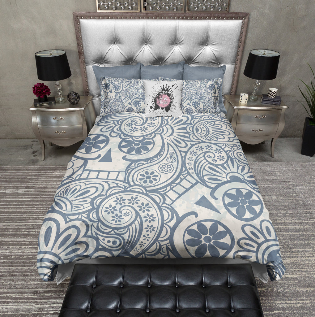 Psychedelic Ghost Print Sugar Skull Bedding Collection