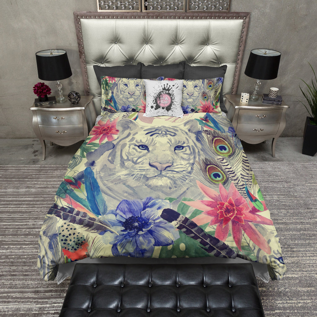 Indian Tiger CREAM Bedding Collection