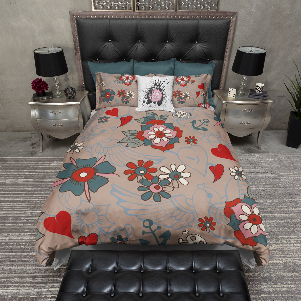 Tattoo Style Bedding Collection