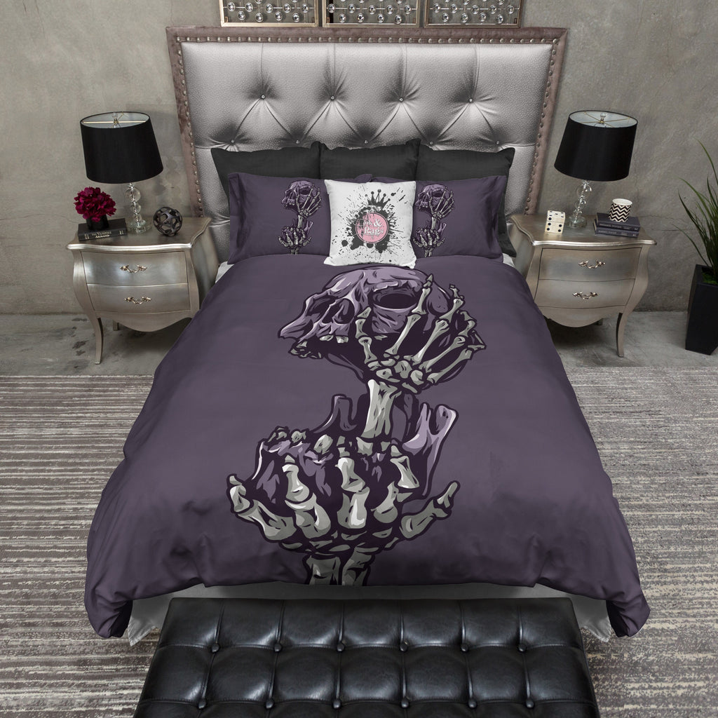 Head in Hand Skull Bedding Collection