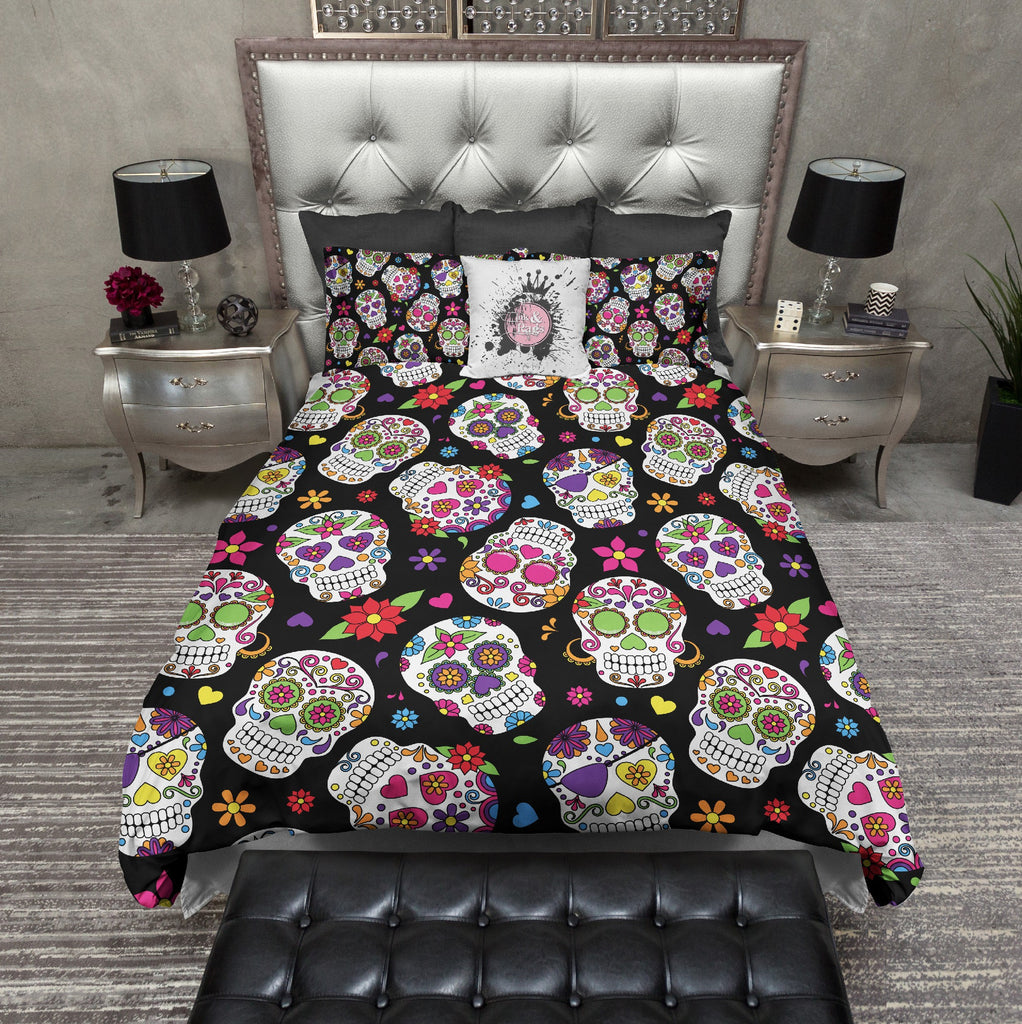 Day of the Dead Sugar Skull Bedding Collection