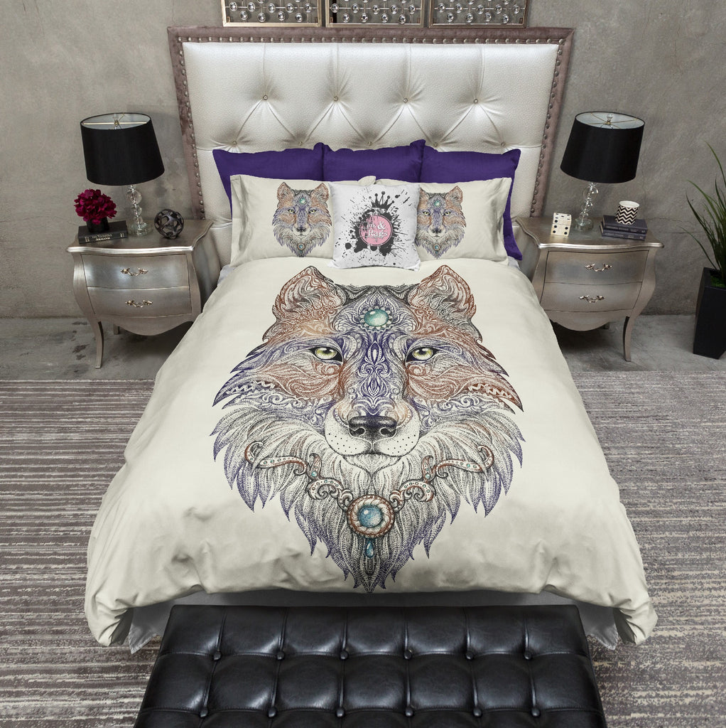 Mother Wolf CREAM Bedding Collection