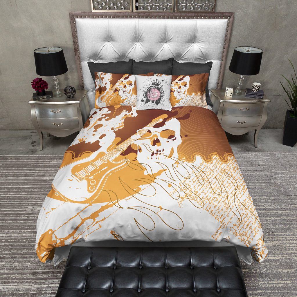 Rock n' Roll Skull Bedding Collection