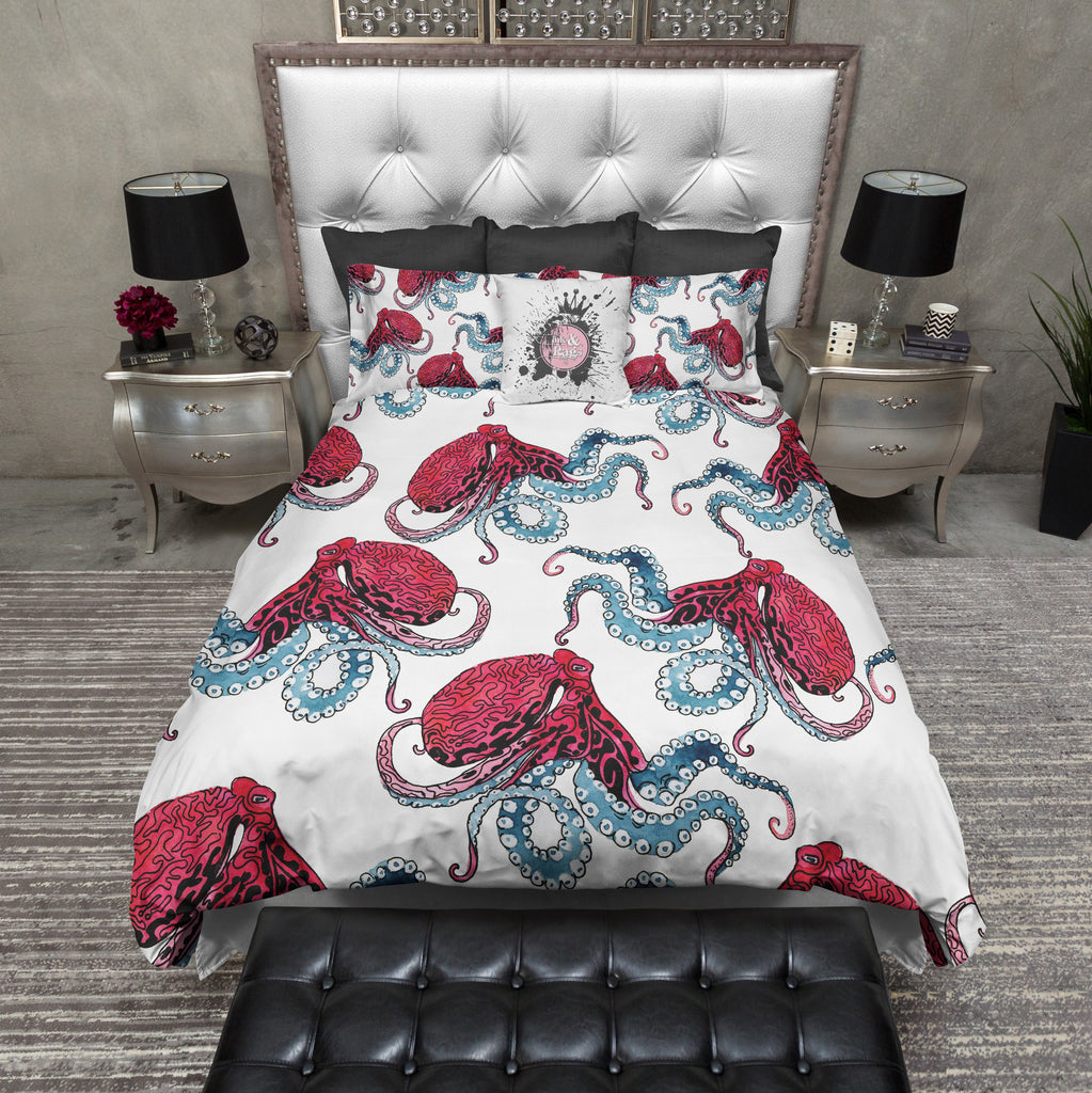 Berry and Ice Octopus Bedding Collection